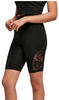 Urban Classics Damen TB4790-Ladies High Waist Lace Inset Cycle Yoga-Shorts,...