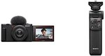 Sony Vlog Kamera ZV-1F | Digitalkamera (Klapp- und drehbares Display, 4K Video, Slow-