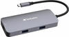 Verbatim USB-C Pro Multiport Hub 5-in-1, Multiport Adapter USB-C auf HDMI, RJ45,