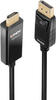 LINDY Anschlusskabel DisplayPort Stecker, HDMI-A Stecker 2.00m Schwarz 40926