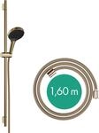 hansgrohe Rainfinity - Duschset, runder Duschkopf mit Brausestange 90cm, Halterung