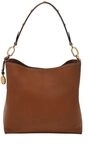 Fossil Jessie Leder oder Polyurethan Handtasche f&uuml;r Damen Braun 27.94cm L &times; 12.7cm