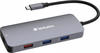 Verbatim USB C Hub 9-in-1, Multiport Adapter USB-C auf HDMI, RJ45, USBA-A und...