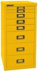 BISLEY MultiDrawer, 29er Serie, DIN A4, 8 Schubladen, Metall, 641 Zinkgelb, 38 x 27.9