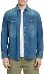 G-STAR Herren Dakota Slim Hemd, Blau (Faded Cricket Blue D23616-D252-D891), M