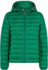 Tommy Hilfiger Damen Jacke Padded Global Stripe Jacket Übergangsjacke, Grün