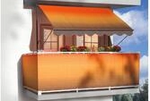 ANGERER Freizeitm&ouml;bel GmbH Klemmmarkise Exklusiv (400 cm, Orange-Braun Ombr&eacute;)