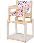 goki 51483 - Hochstuhl als Zubeh&ouml;r f&uuml;r Puppen mit Tisch - im modernen...