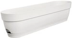 elho Vibia Campana balkonkasten 70cm Pflanzt&ouml;pfe - Seidenwei&szlig; | L 18.2 x B 69...