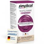 simplicol Textilfarbe intensiv Sinnliche-Beere 1er Pack | Textilfarbe