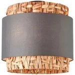 Deckenleuchte Waterlilly Naturfarben/Grau max. 60 Watt Deckenlampe