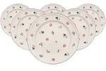 SPEISETELLER Petite Fleur wei&szlig; &oslash; 26,7 cm 6er Set