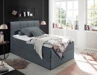Boxspringbett Granada ca. 120x200 cm Anthrazit