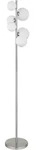 LED-Stehleuchte Riha Schwarz/Nickel max. 3,5 Watt