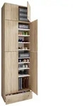 Schuhschrank Lona XXL ca.70x240x39cm Eiche Dekor