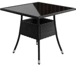 GARTENTISCH Yoro schwarz 80x80 cm