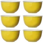 M&Uuml;SLISCHALEN Doppio Gelb &oslash; 14 cm 6er Set