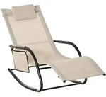 SCHAUKELSTUHL, Schwingsessel, Metall, Mesh, Beige, 150 x 62 x 88 cm