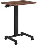 COMPUTERTISCH H&ouml;henverstellbar, Laptoptisch mit Rollen, Steh-Sitz Schreibtisch