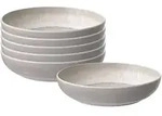PASTASCHALEN Perlemor Sand beige &oslash; 22,2 cm 6er Set