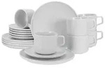 Kaffeeservice Chef Collection Wei&szlig;, 18-teilig
