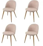 ESSZIMMERSTUHL Beige 4er-Set