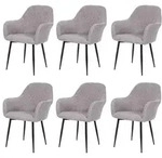 ESSZIMMERSTUHL Grau 6er-Set