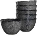 KERAMIKSCHALEN Matera Anthrazit &oslash; 15,3 cm 6er Set