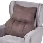 R&Uuml;CKENKISSEN braun 68/58 cm &ndash; St&uuml;tzkissen f&uuml;r Sessel, Velours