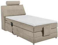 Boxspringbett Palermo elektrisch 120x200cm Sandfarb.