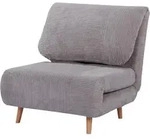 2-IN-1 Schlafsofa Schlafsessel Klappmatratze G&auml;stebett Klappbett Hellgrau