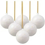 ORNAMENTE KUGEL Winter Glow beige 6er Set