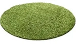 Hochflorteppich Life Gr&uuml;n &Oslash; ca. 120cm