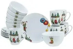 Fr&uuml;hst&uuml;cksservice Luna Multicolor, 18-teilig
