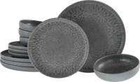 Creatable Tafelservice Uno Volcano Anthrazit, 12-teilig