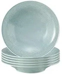 SUPPENTELLER Beat Color Glaze Arktisblau &oslash; 22,5 cm 6er Set