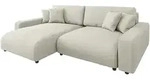ECKSOFA Emma Beige Cord - Ottomane links