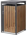 M&Uuml;LLTONNENBOX 1er Anthrazit-Holzoptik
