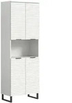 Hochschrank Riff Wei&szlig;/Schwarz