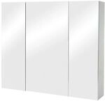 SPIEGELSCHRANK B19B Hochglanz Grau