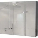 SPIEGELSCHRANK B19B Hochglanz Schwarz
