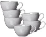 KAFFEETASSEN Levi Grau 220 ml 6er Set