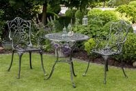 Gartentisch Lugano Graphitfarben ca. 70x70x68cm