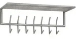 Wandgarderobe Wohnling ca. 74,5x29x30 cm Silberfarben