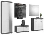Garderobe Scout 5-tlg. ca. 272x197 cm Wei&szlig;/Grau