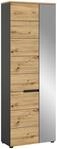 Garderobenschrank Canu ca. 65x190x37cm Eiche Dekor,Grau