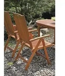 Gartenstuhl stapelbar/klappbar Eukalyptusholz