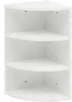 Eckregal ca. 30x60x30 cm Wei&szlig;