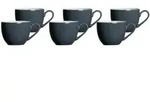 ESPRESSOTASSEN Doppio Anthrazit 80 ml 6er Set