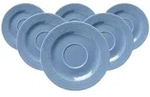 KAFFEEUNTERTASSEN Levi Blau &oslash; 15,5 cm 6er Set